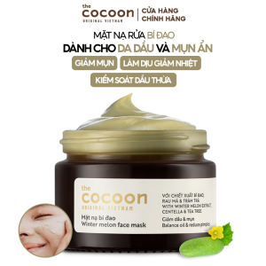 Mặt Nạ Rửa Cocoon Bí Đao Hỗ Trợ Giảm Dầu Và Mụn Winter Melon Face Mask