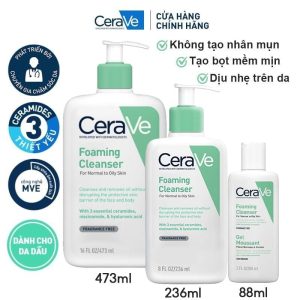 Sữa Rửa Mặt Cerave Sạch Sâu Dành Cho Da Dầu Developed With Dermatologists Foaming Cleanser