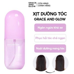 Xịt Dưỡng Tóc Grace And Glow Black Opium Silky Hair Mist Spray Soft And Silk Hair With Golden Marula And Olive Oil 100ml
